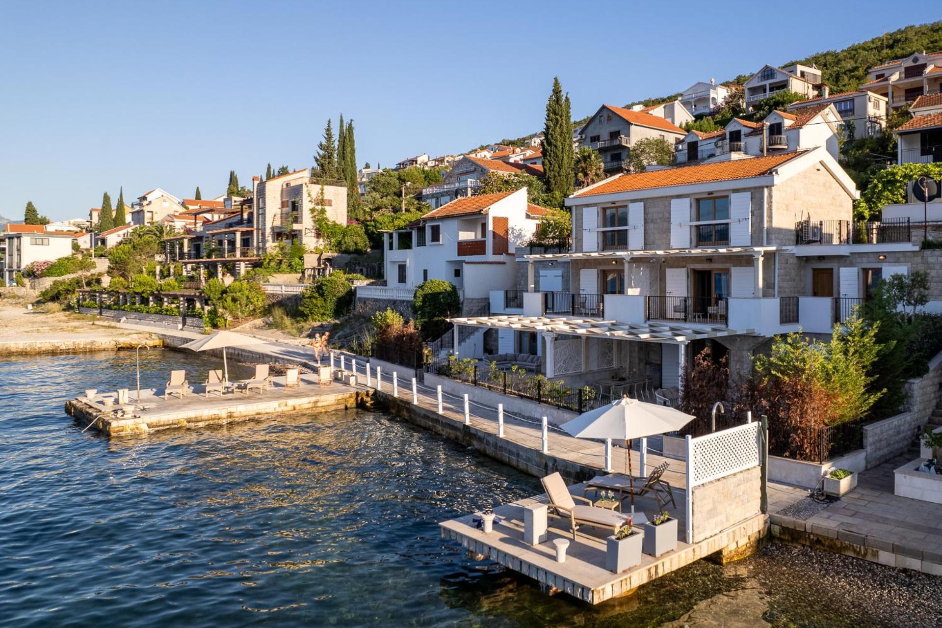 Villas Plitka Tivat Buitenkant foto